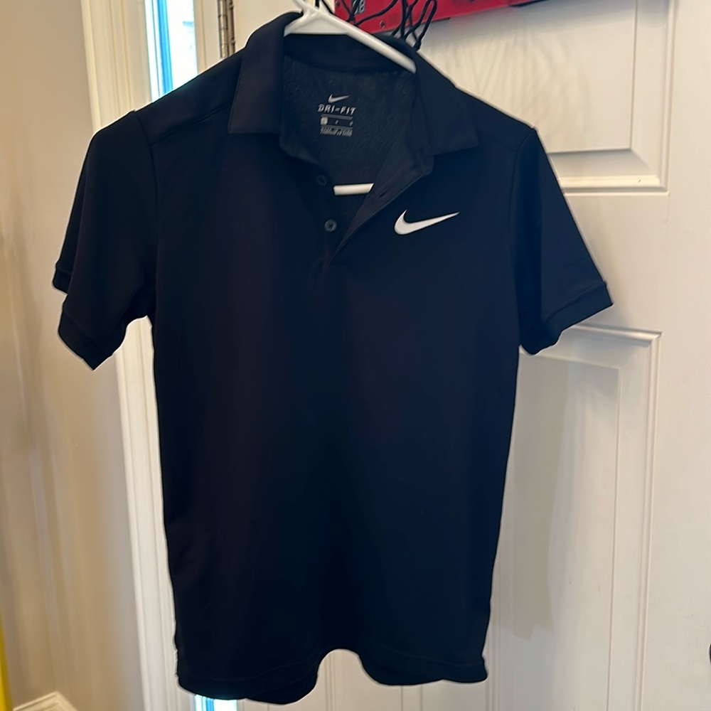 Black Nike Boys Polo